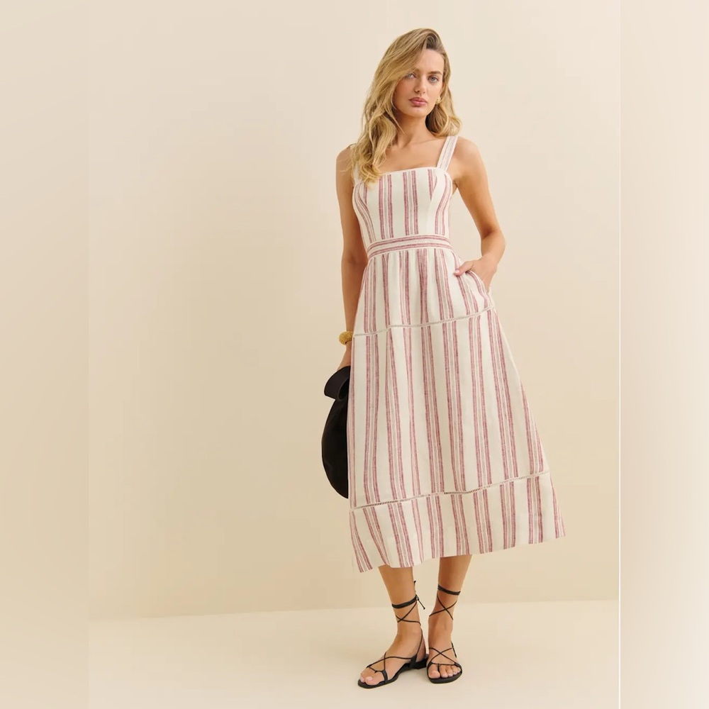 NWT Reformation Everett Linen Dress